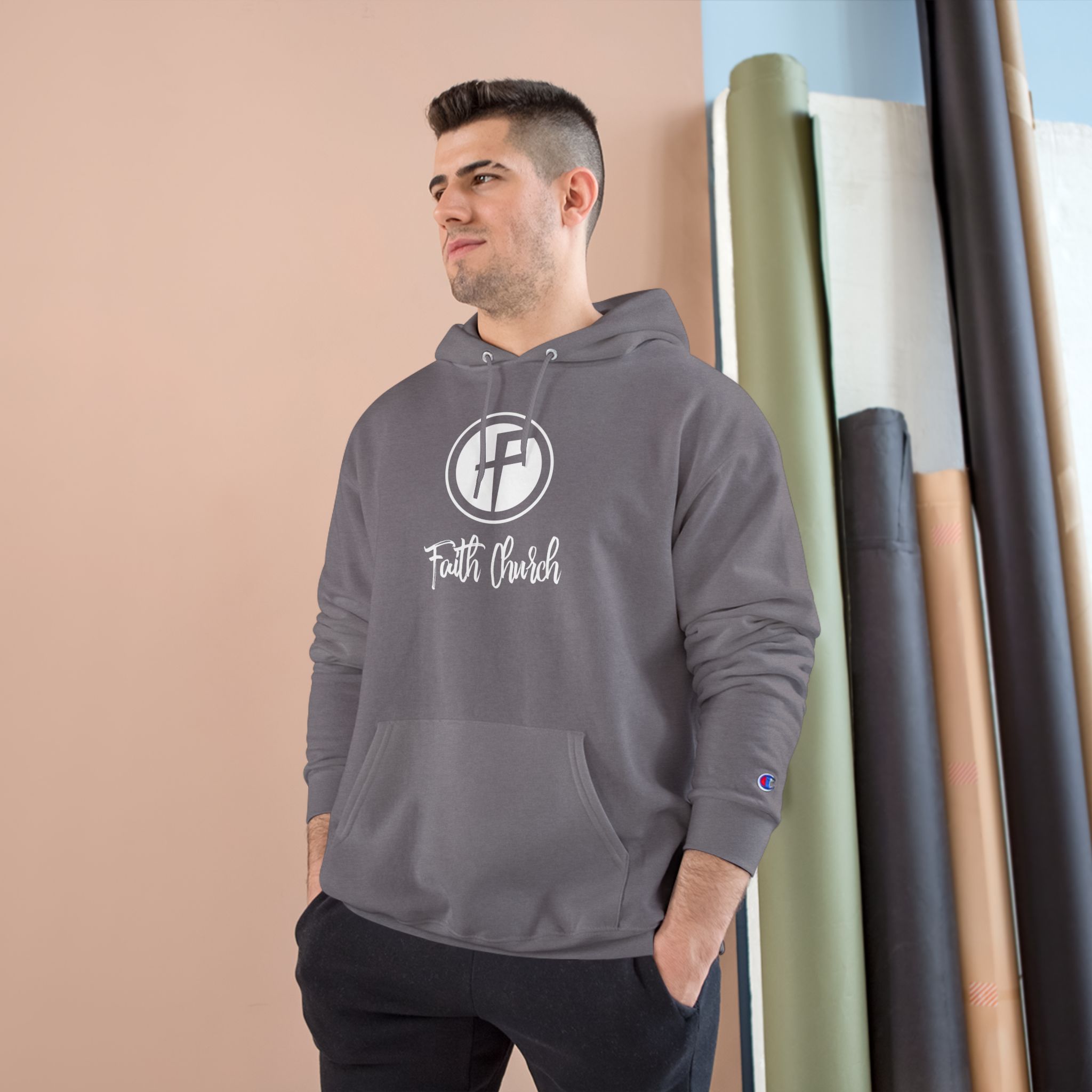 Faith Cursive - Champion Hoodie - Image 19