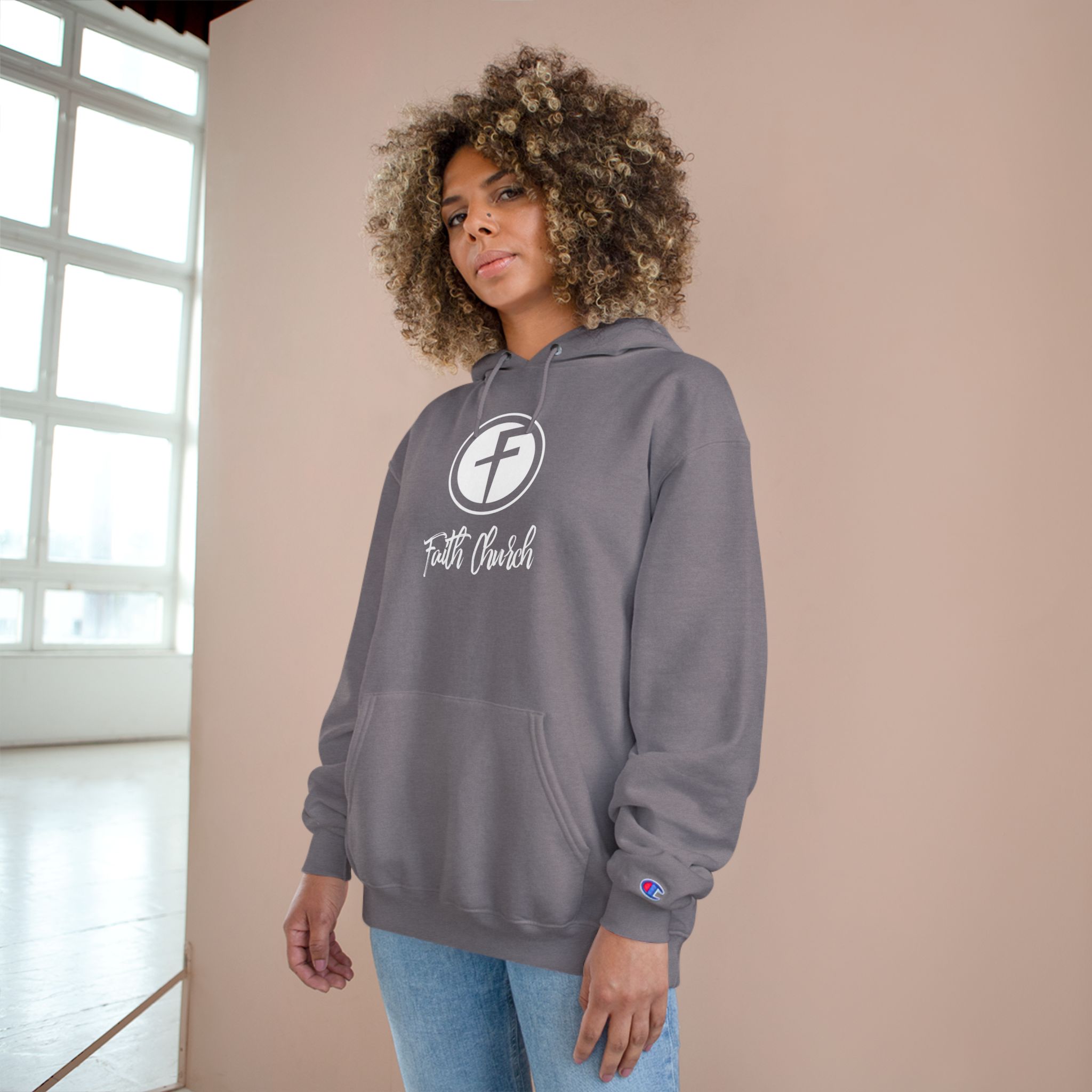 Faith Cursive - Champion Hoodie - Image 20
