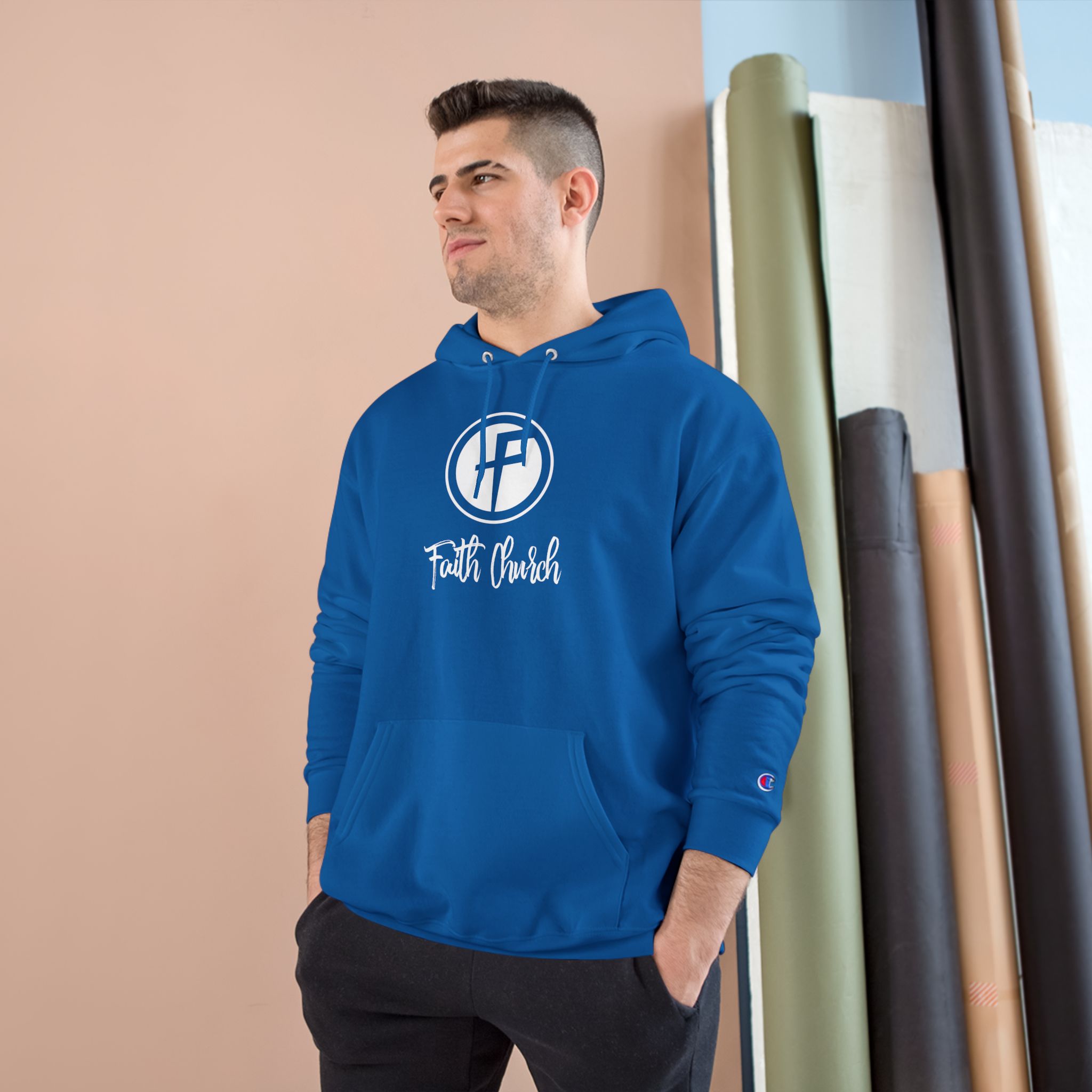 Faith Cursive - Champion Hoodie - Image 11