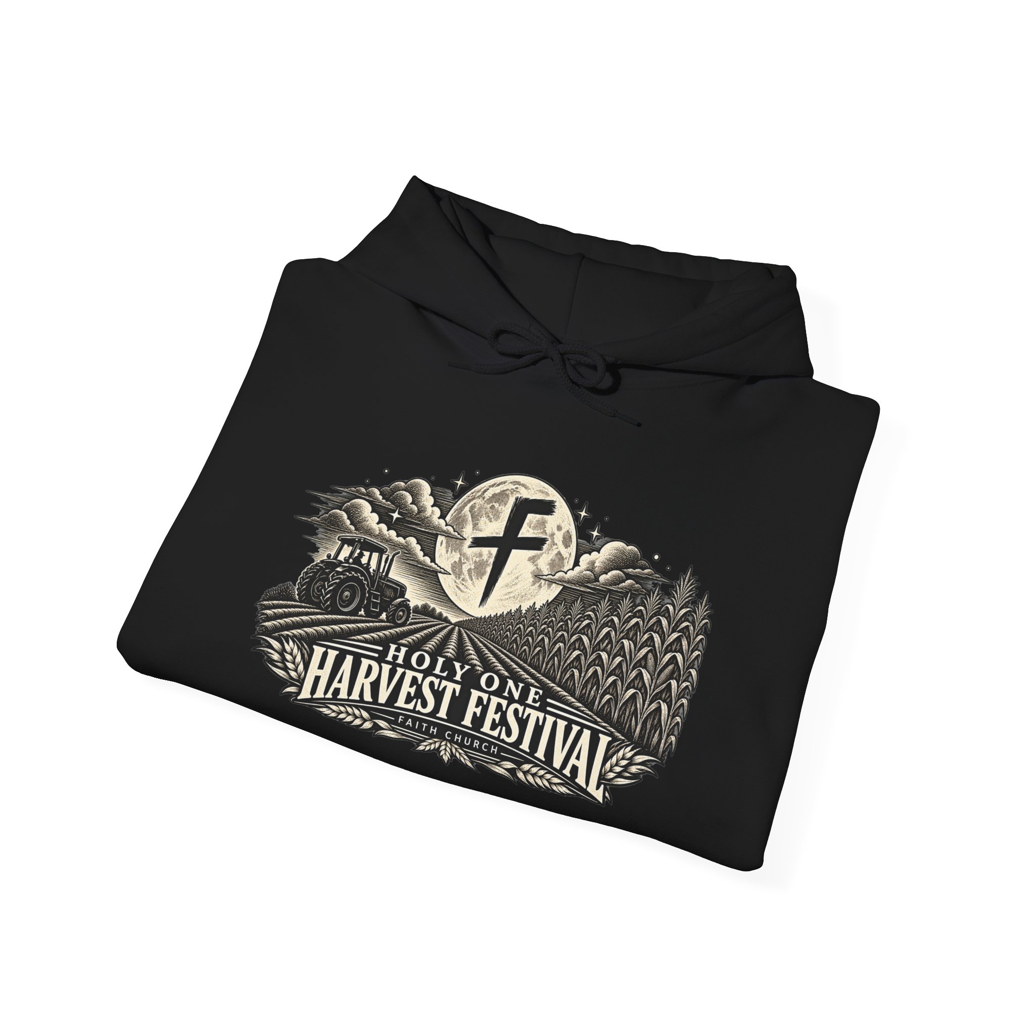 Harvest Festival Hoodie — Holy One Vintage Farm Graphic Hooded Sweatshirt - Image 3