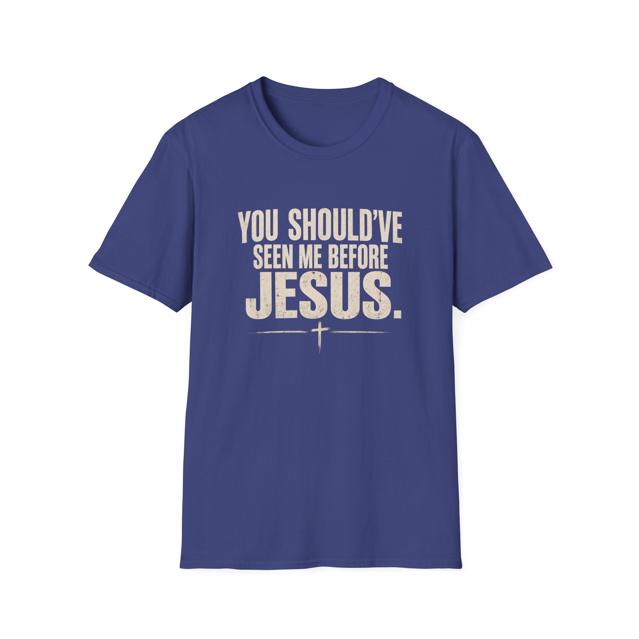 Christian T-Shirt — "You Should've Seen Me Before Jesus" Inspirational Faith Tee - Image 50