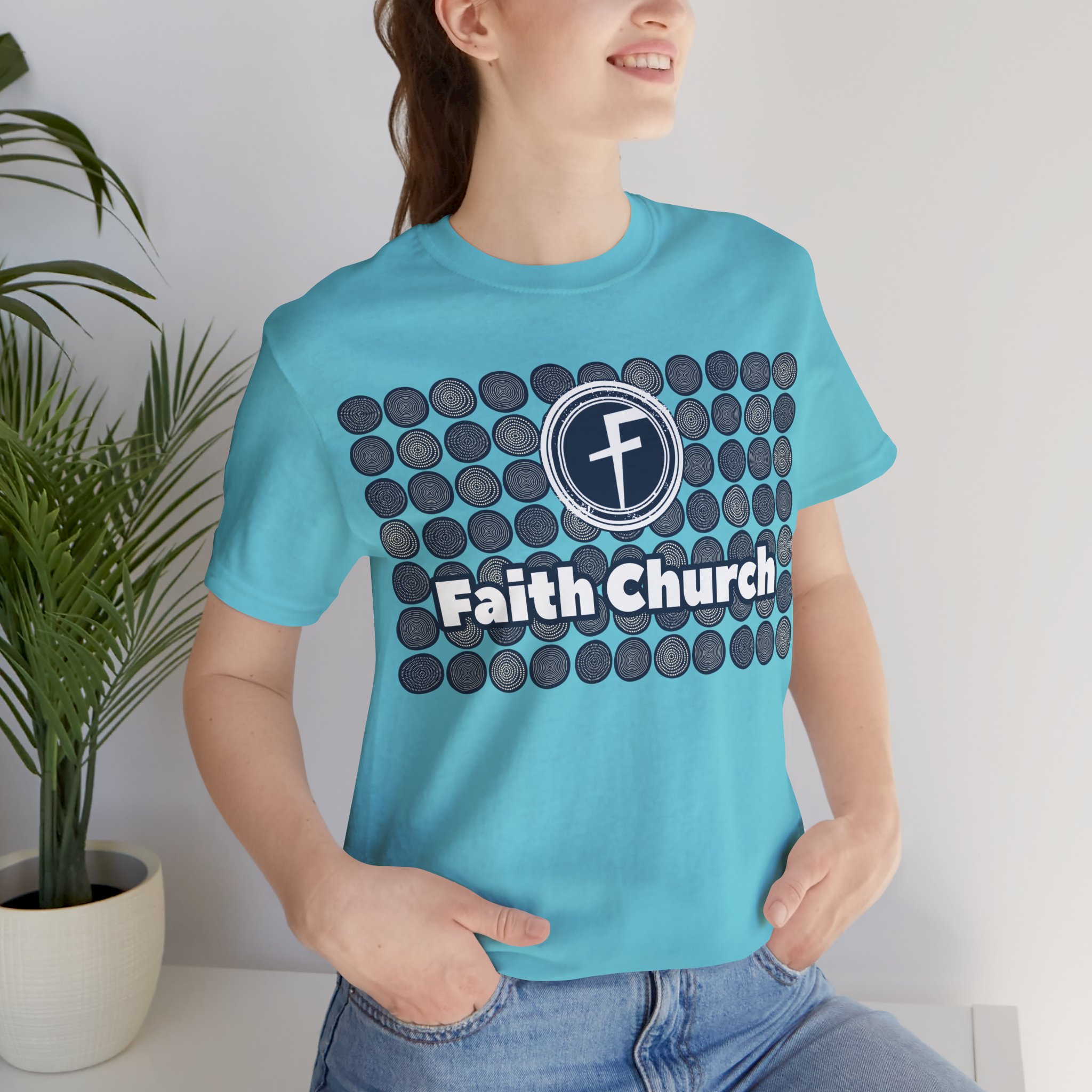 Faith Church Circles Logo Tee — Lightweight Crewneck - Image 49