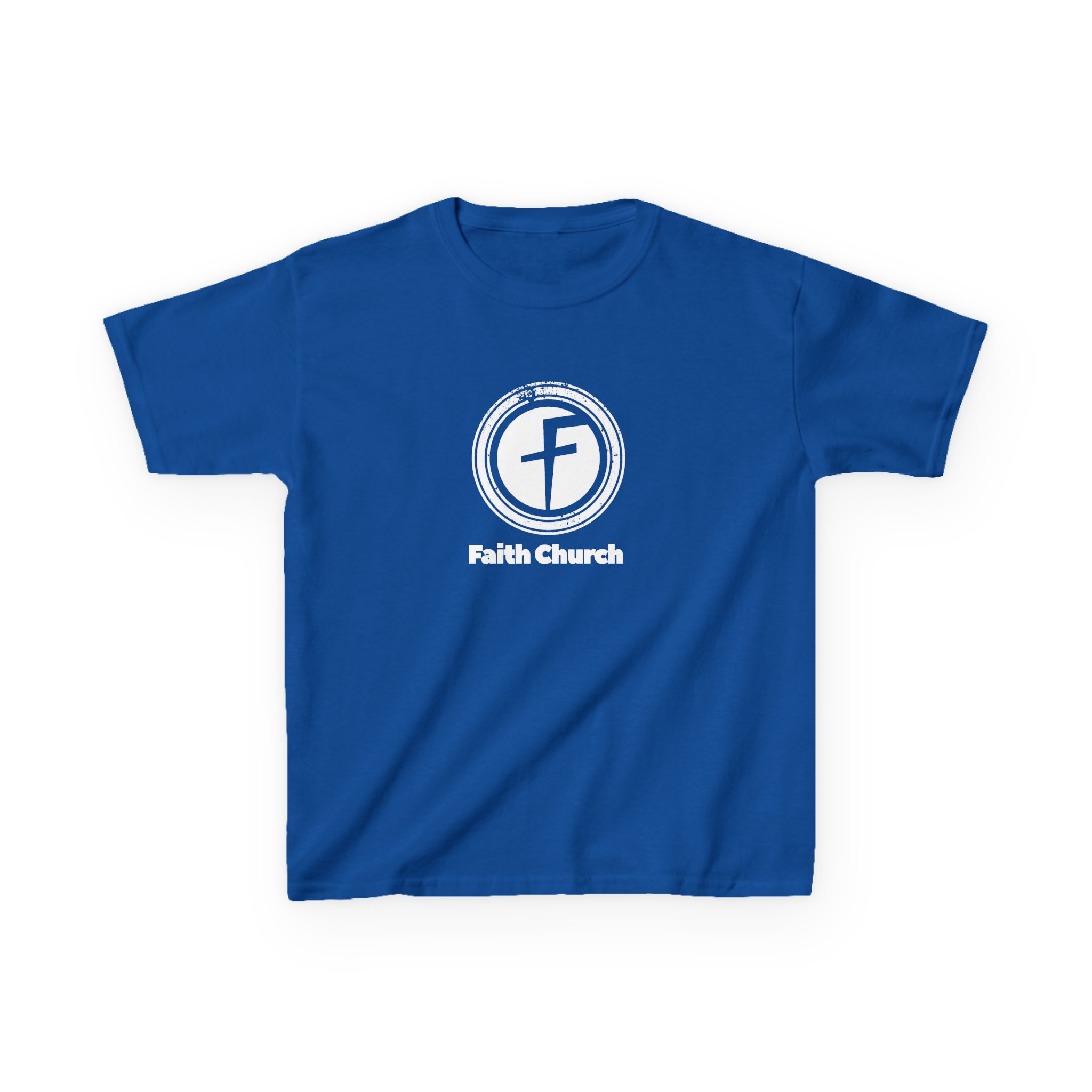 Kids T-Shirt — Faith Church Logo Youth Tee - Image 31
