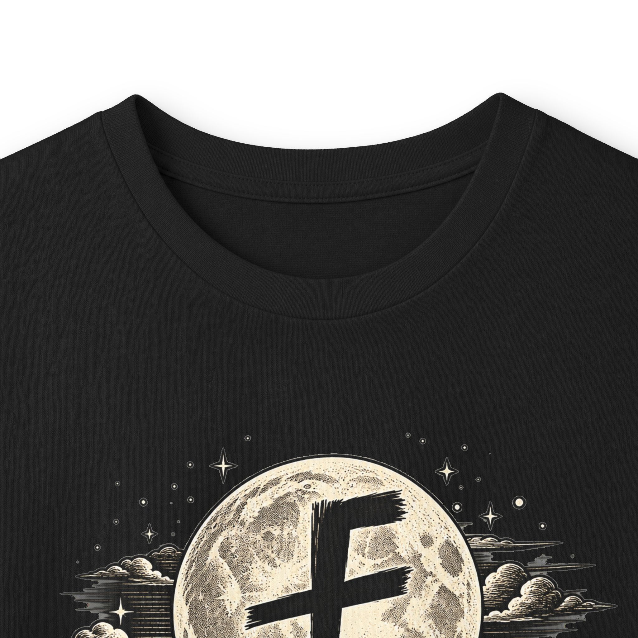 Harvest Festival Long Sleeve Tee — 'Holy One' Moonlit Farm Design - Image 3