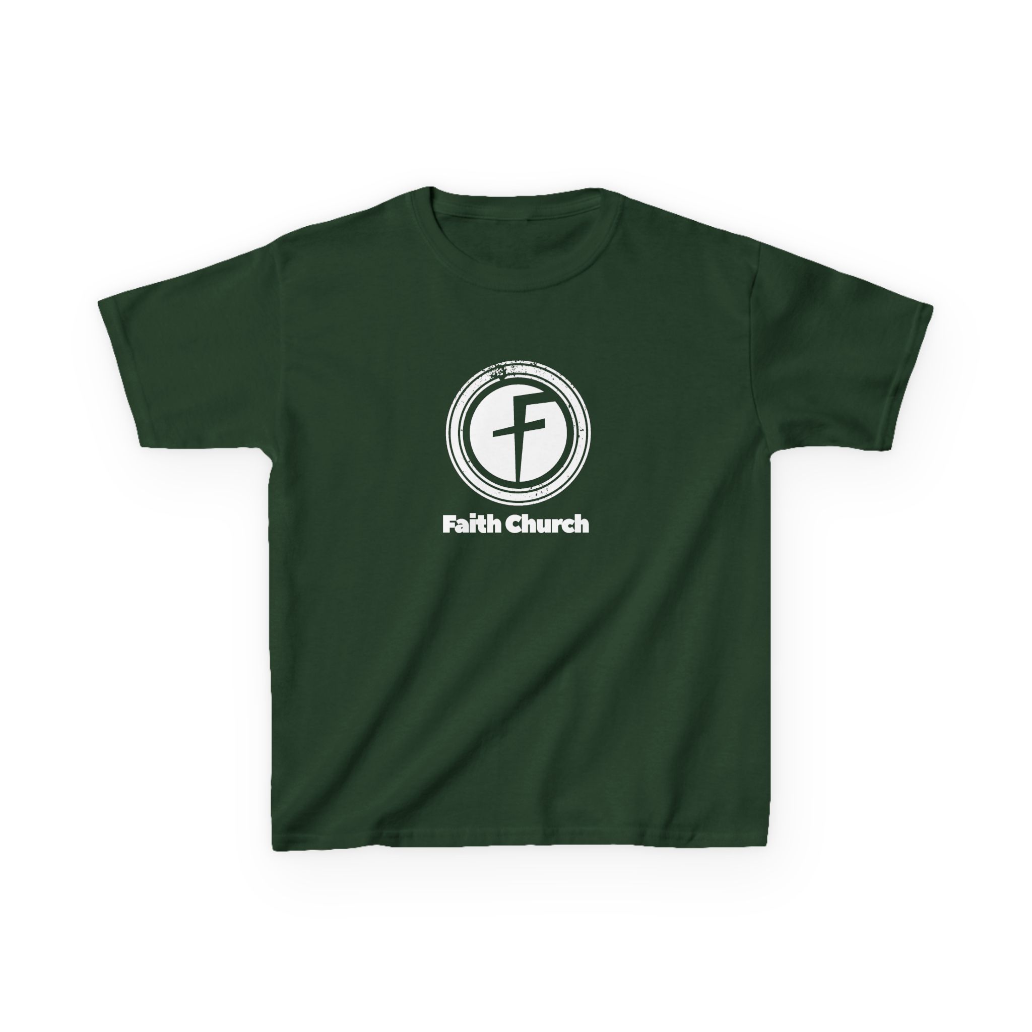 Kids T-Shirt — Faith Church Logo Youth Tee - Image 11