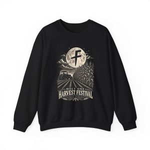 Harvest Festival Crewneck Sweatshirt — Holy One Farm Tractor Moon Design
