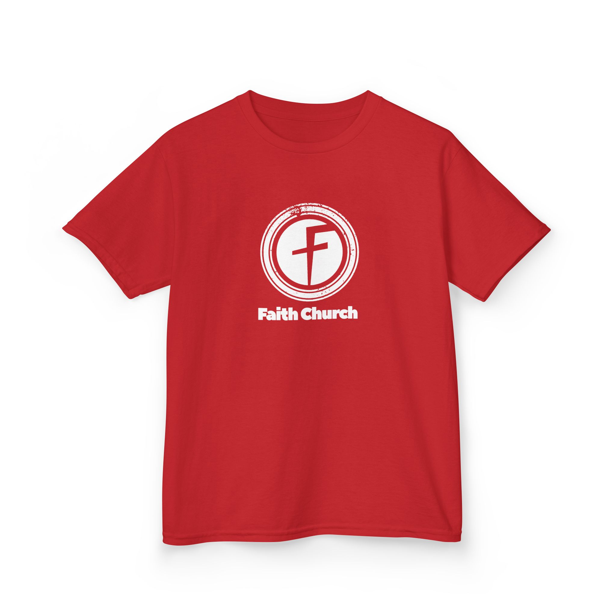 Kids T-Shirt — Faith Church Logo Youth Tee - Image 51