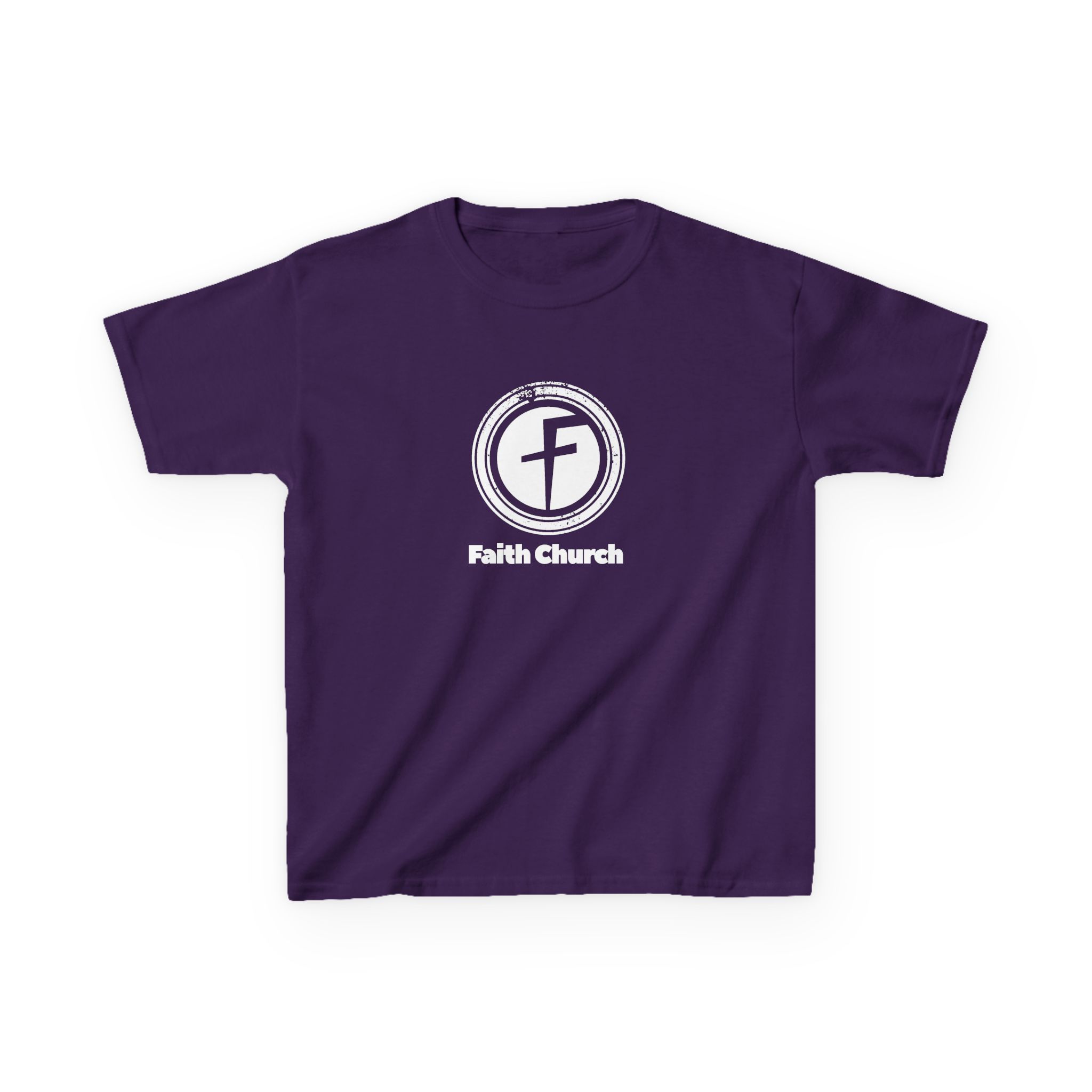 Kids T-Shirt — Faith Church Logo Youth Tee - Image 41