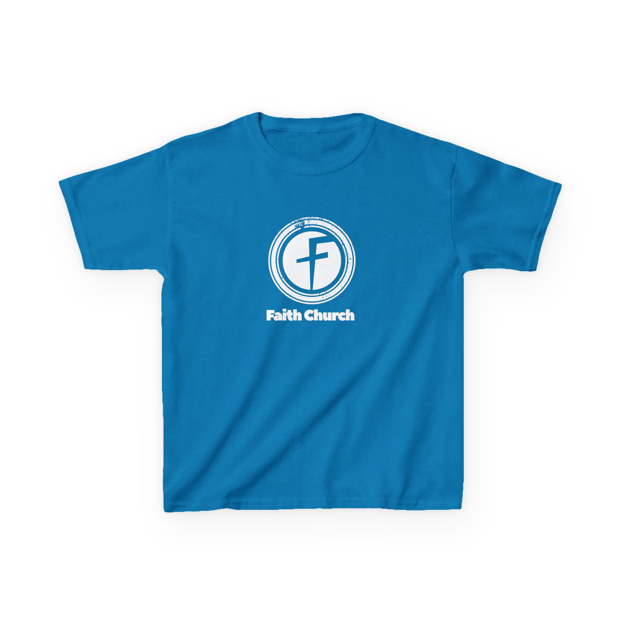 Kids T-Shirt — Faith Church Logo Youth Tee - Image 21