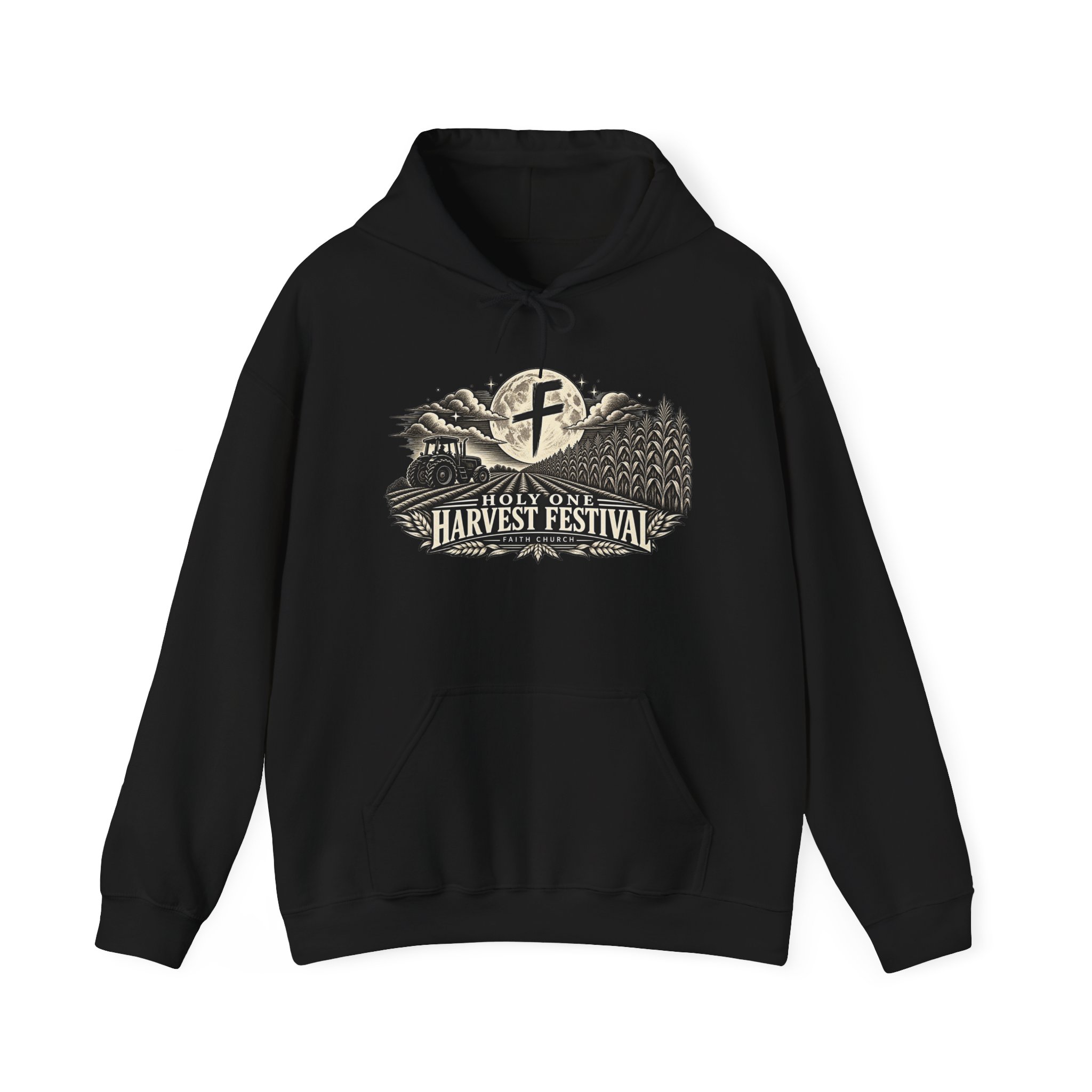 Harvest Festival Hoodie — Holy One Vintage Farm Graphic Hooded Sweatshirt - Image 2