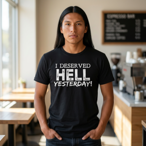I Deserved Hell Yesterday – Christian Faith T-Shirt