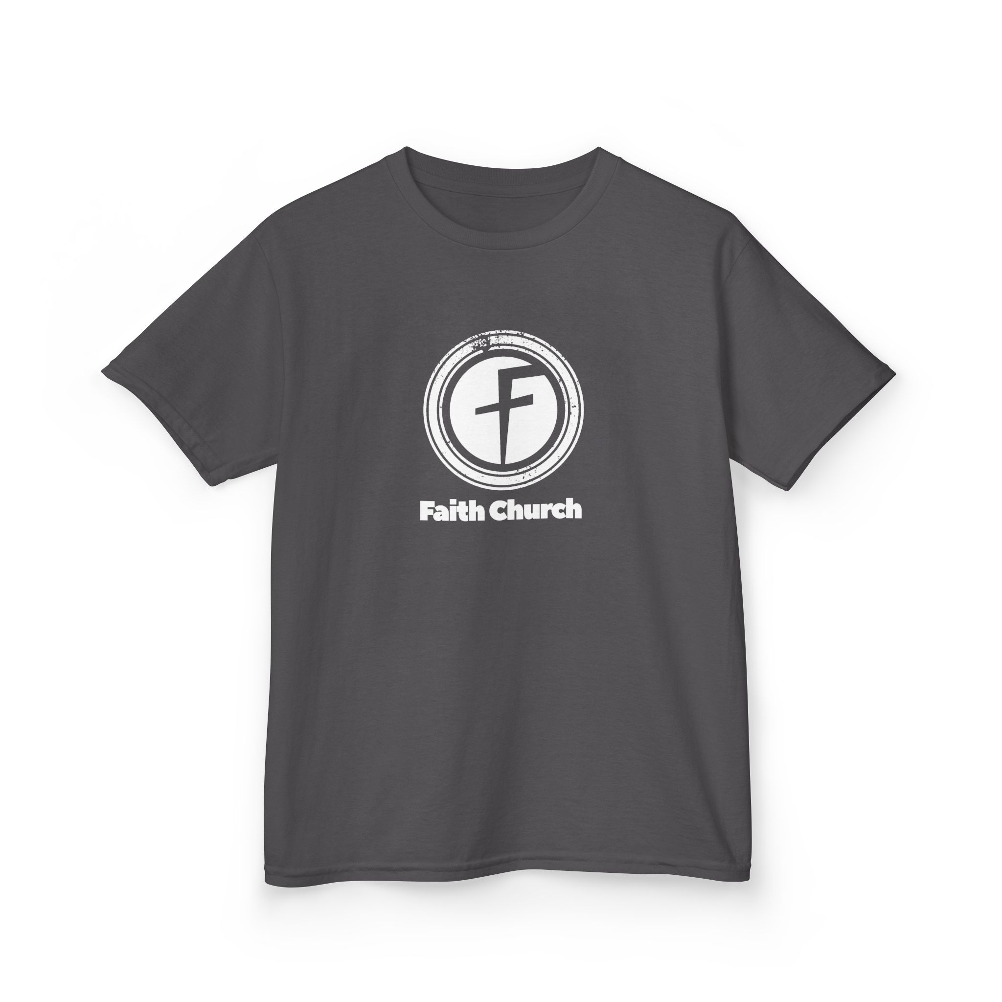 Kids T-Shirt — Faith Church Logo Youth Tee - Image 27
