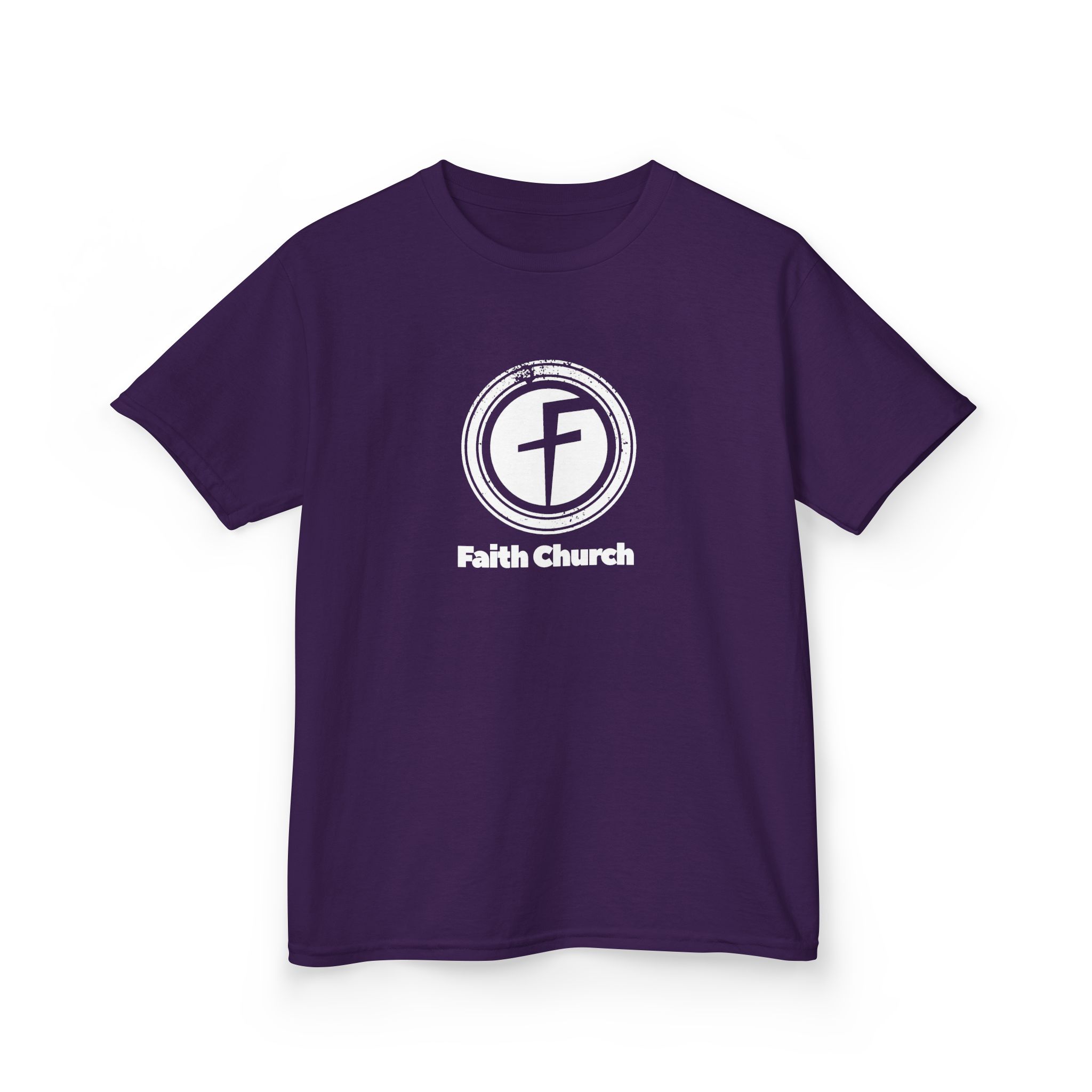 Kids T-Shirt — Faith Church Logo Youth Tee - Image 42