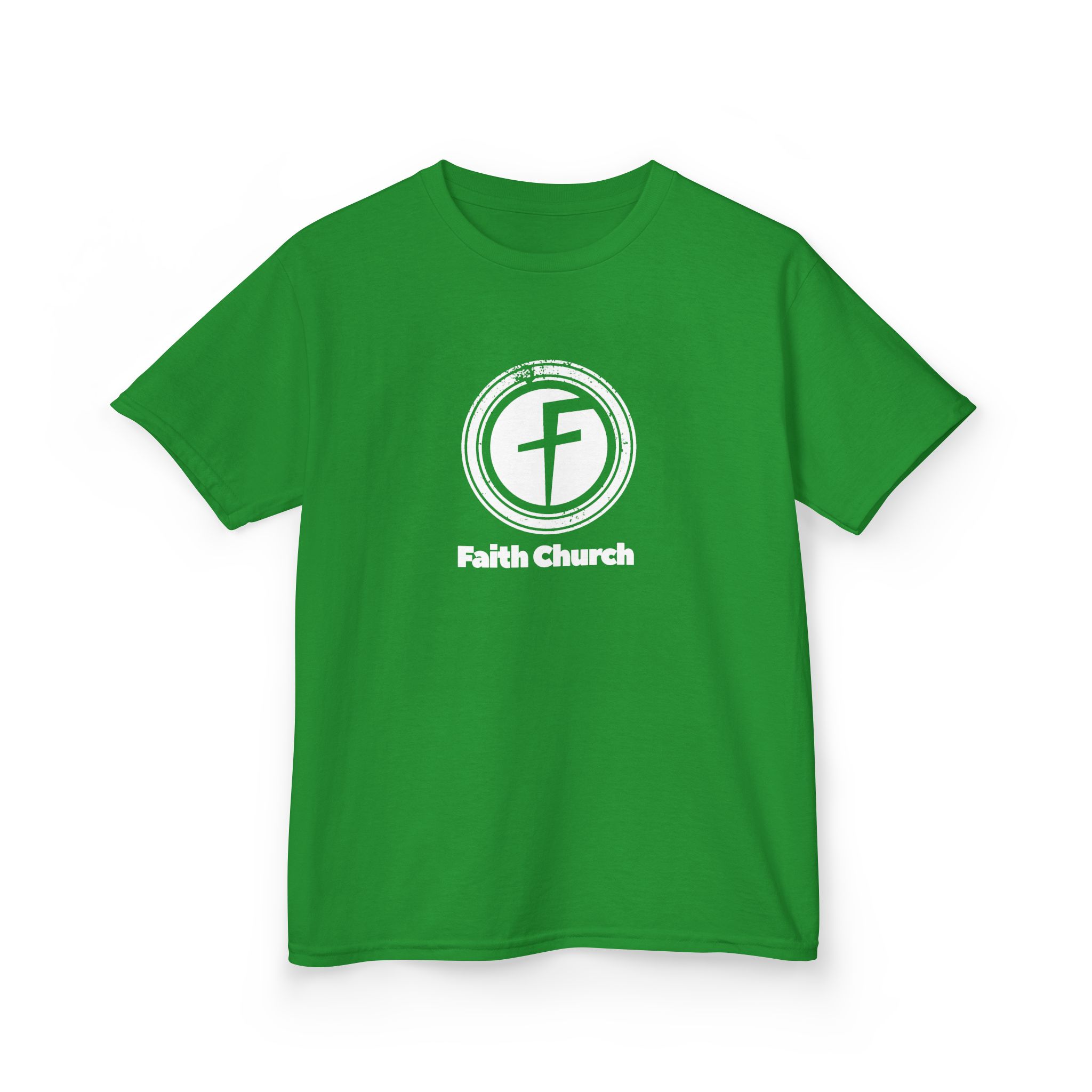 Kids T-Shirt — Faith Church Logo Youth Tee - Image 17