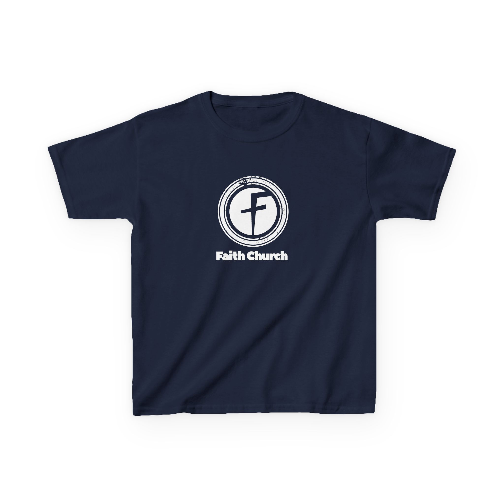 Kids T-Shirt — Faith Church Logo Youth Tee - Image 36