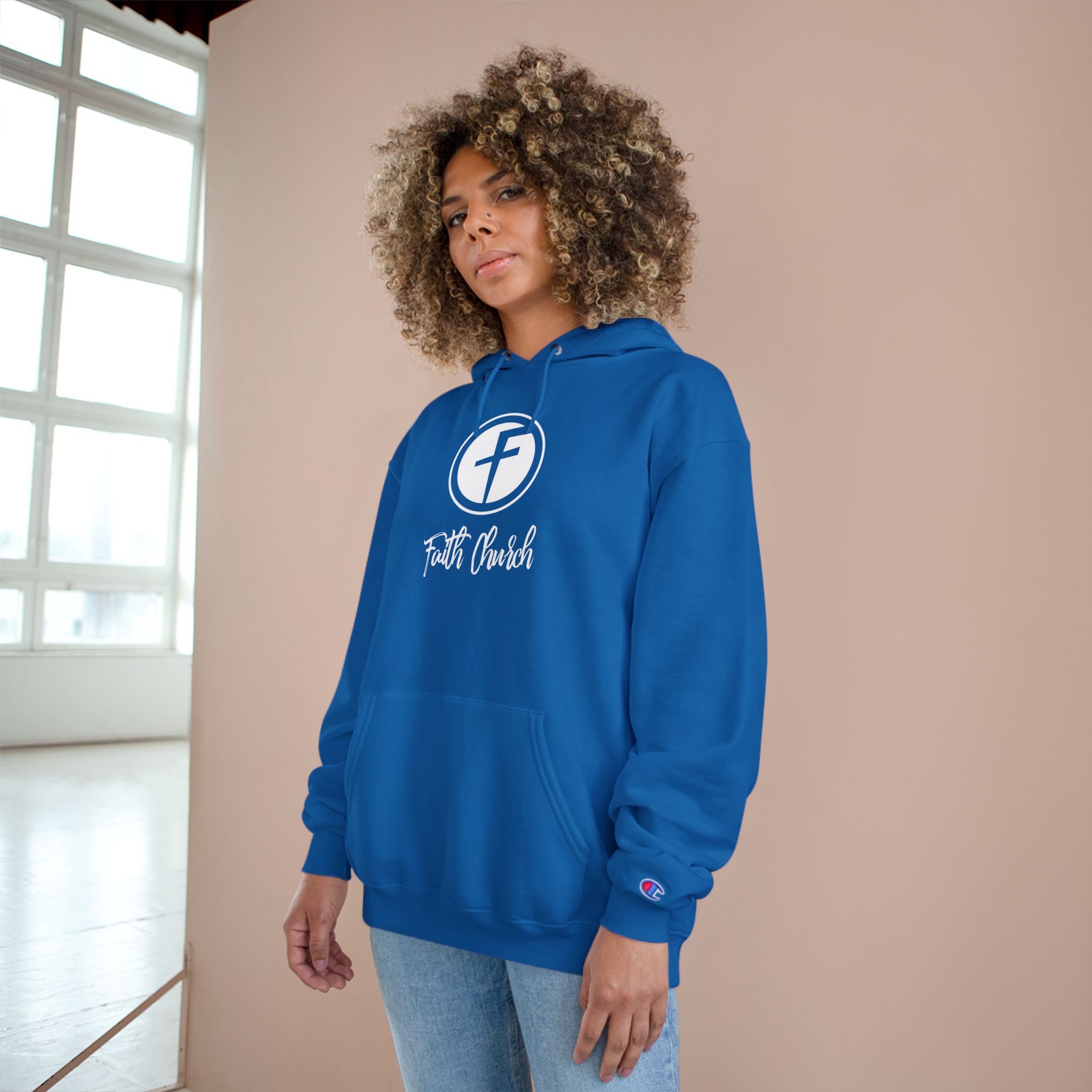 Faith Cursive - Champion Hoodie - Image 12